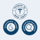In text: Scientifically proven. Designed by Dental Experts. Advanced Oral Care Science.
