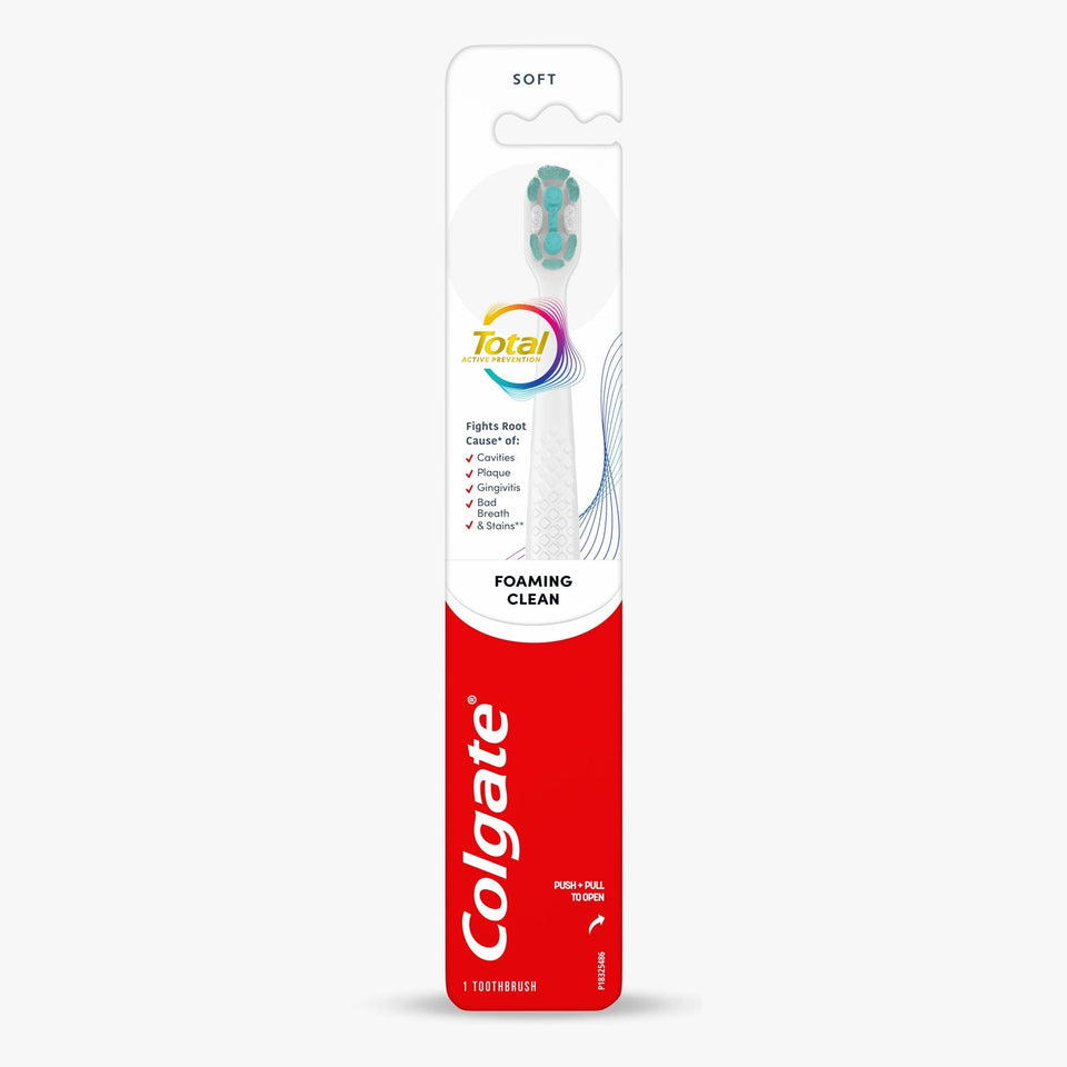 Colgate Total Active Prevention Foaming Clean Soft Toothbrush