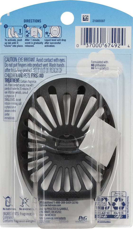 Febreze Small Spaces Ocean Air Freshener 0.25 fl oz - 6 Pack