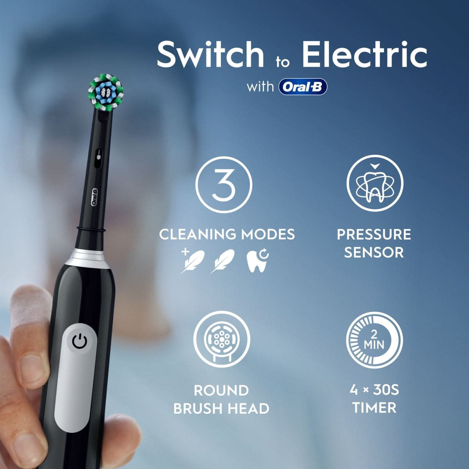 Oral-B Pro 1 Cross Action Black & Travel Case
