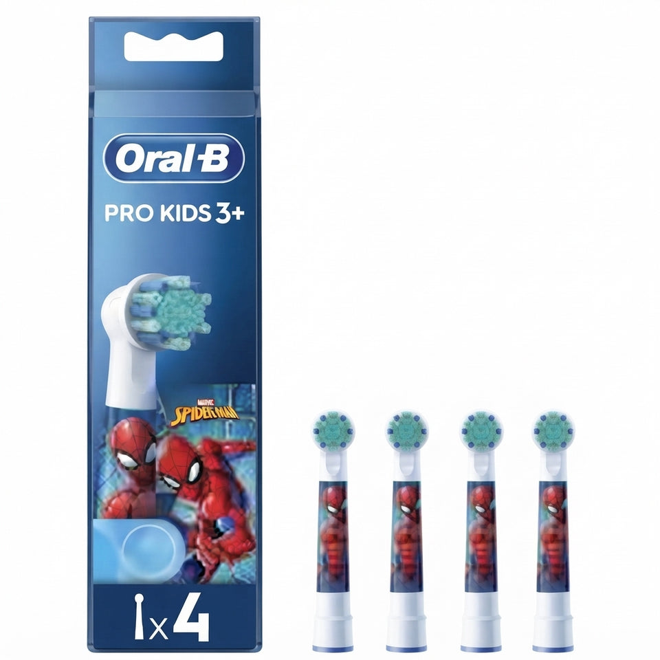 Oral-B Kids Spiderman Toothbrush Heads 4pk