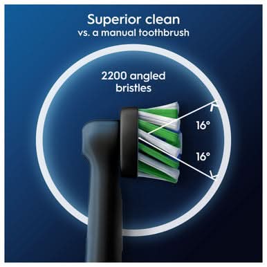 Oral-B Cross Action Refill Head Black 4 Heads