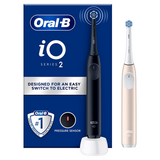 Oral-B iO2 Night Black - Calm Pink Electric Toothbrush Duo